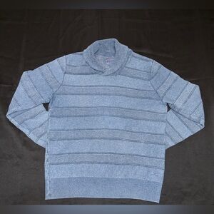 Lucky Brand True Indigo Cotton Knit Sweater Blue Size M